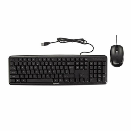 MAXPOWER USB Port Slimline Keyboard & Mouse, Black MA3193434
